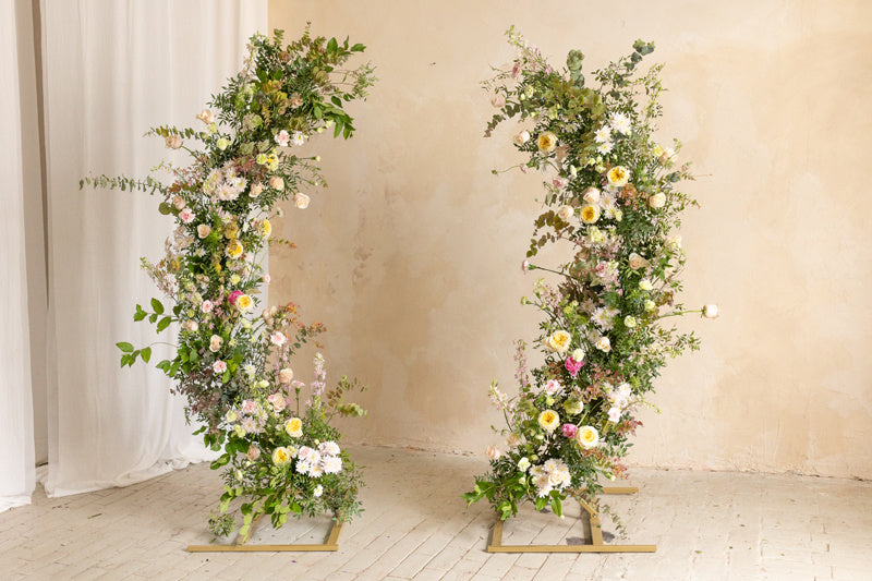 Gouden Backdrop Frame Halve Boog 2st