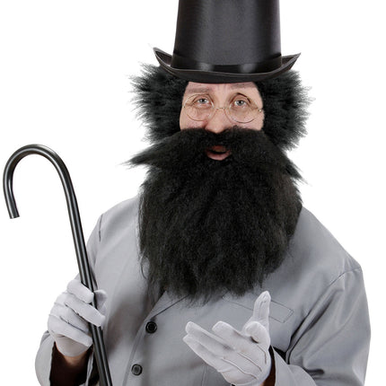 Holbewoner Nep Baard Zwart