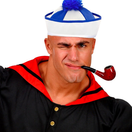 Wit Blauwe Muts Kapitein