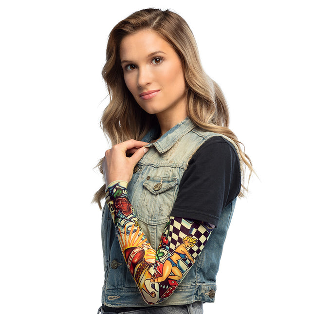 Nep Tattoo Mouw Doodshoofd