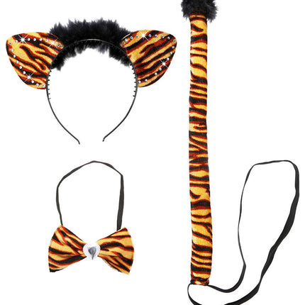 Verkleedset Tijger 3 delig