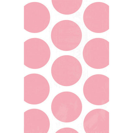 Witte Uitdeelzakjes Lichtroze Stippen 10st