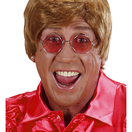 Rode Hippie Bril Glas