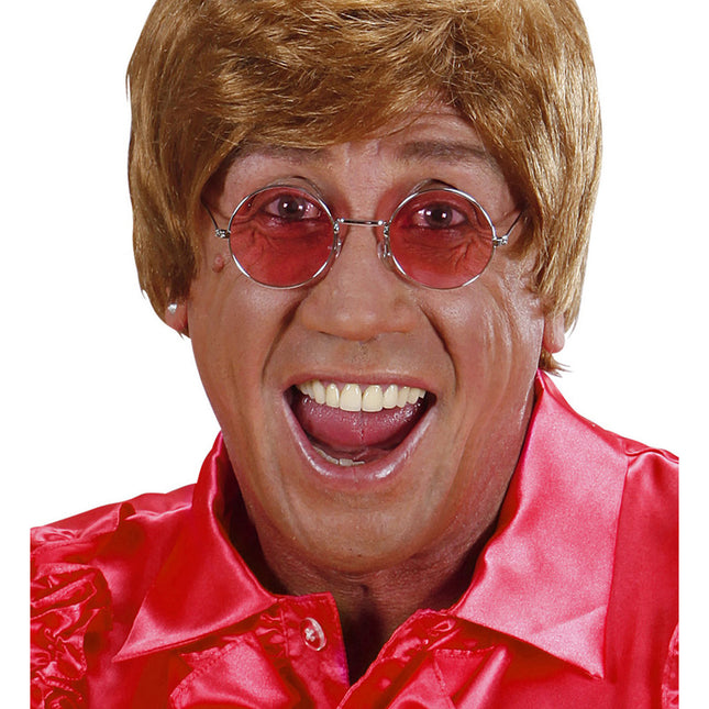 Rode Hippie Bril Glas