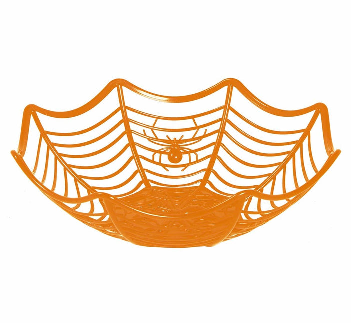 Oranje Halloween Schaal Spin 28cm