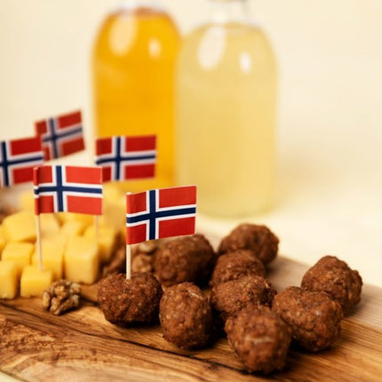 Cocktailprikkers Noorwegen 8cm 50st