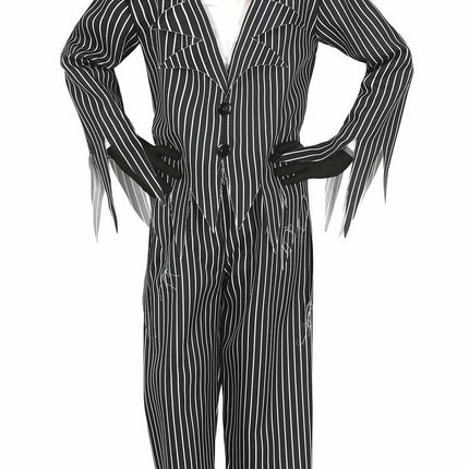 Skelet Halloween Kostuum Kind Zwart Wit