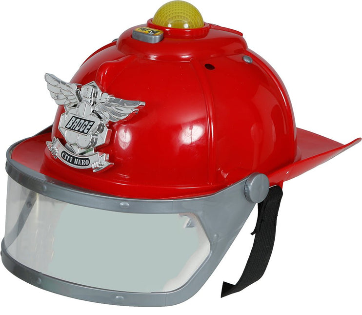Firefighter helmet with siren and light, adult van Fiestas Guirca koop je bij Partywinkel