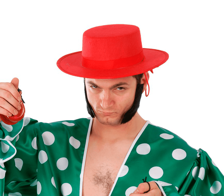 Flamenco Hoed Rood van Fiestas Guirca koop je bij Partywinkel