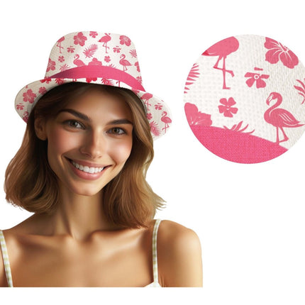 Flamingo Hoed Roze van Fiestas Guirca koop je bij Partywinkel