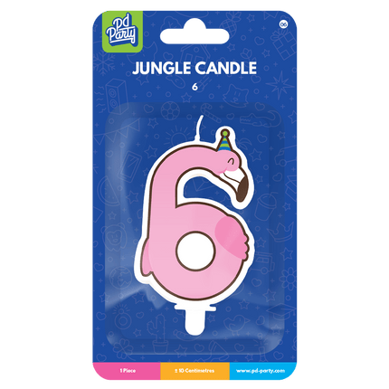 Flamingo Kaars 6 Jaar van Paper Dreams koop je bij Partywinkel