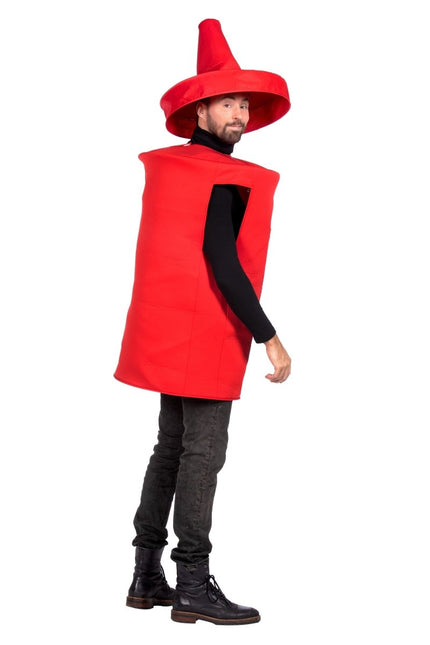 Ketchup Fles Kostuum Rood 2 delig van Wilbers & Wilbers koop je bij Partywinkel