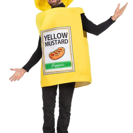 Mosterd Fles Kostuum Geel 2 delig van Wilbers & Wilbers koop je bij Partywinkel