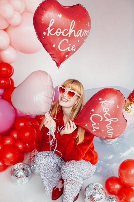 Hart Helium Ballon Kocham Cię Leeg 45cm van Partydeco koop je bij Partywinkel