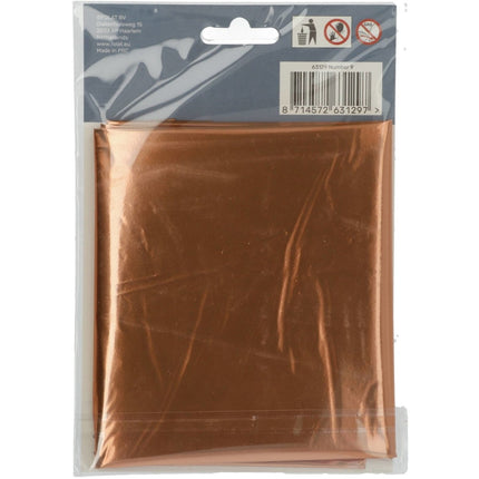 Folie Ballon Cijfer 9 Brons XL 86cm leeg van Folat koop je bij Partywinkel