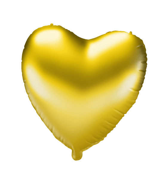 Folie ballon - Hart goud van Paper Dreams koop je bij Partywinkel