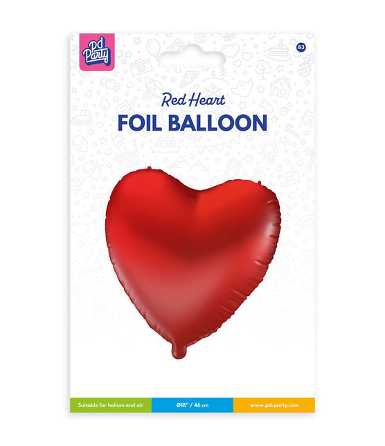 Folie ballon - Hart rood van Paper Dreams koop je bij Partywinkel
