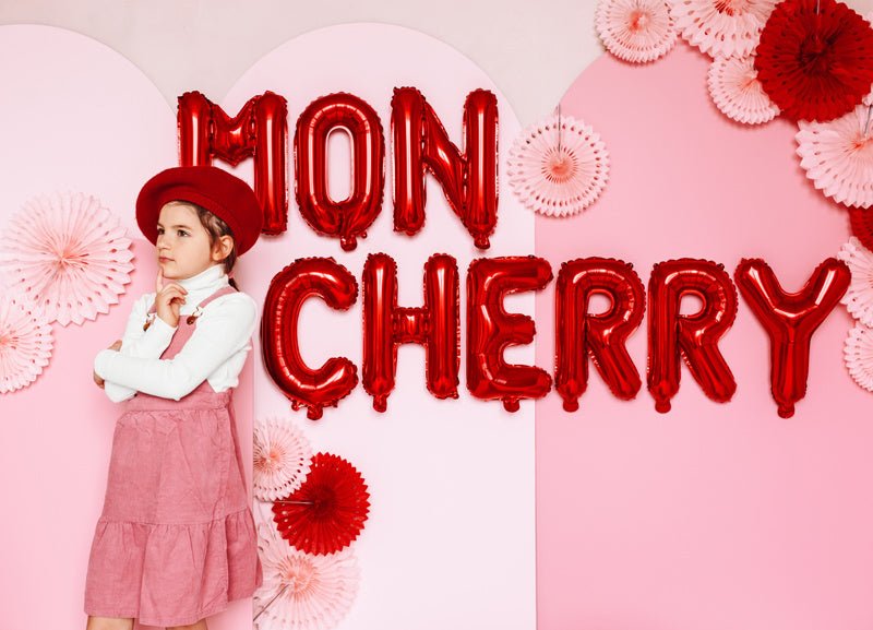 Folie Ballon Letter U Rood Leeg 35cm van Partydeco koop je bij Partywinkel