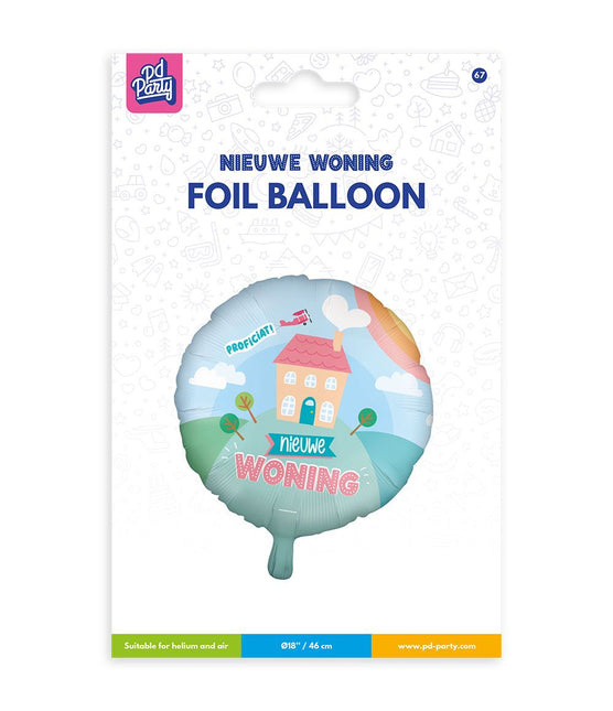 Folie ballon - Nieuwe woning van Paper Dreams koop je bij Partywinkel
