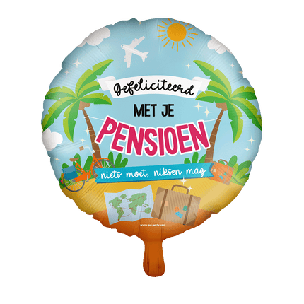 Folie ballon - Pensioen van Paper Dreams koop je bij Partywinkel