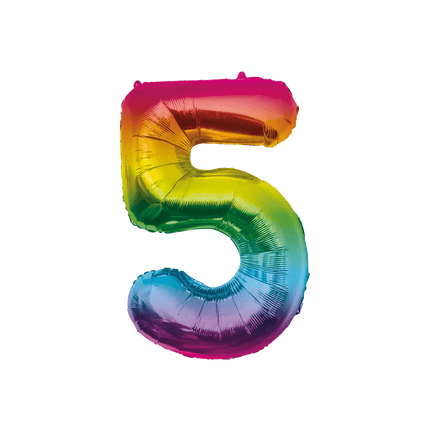 Folie Balloon 86cm 5 Regenboog van Paper Dreams koop je bij Partywinkel