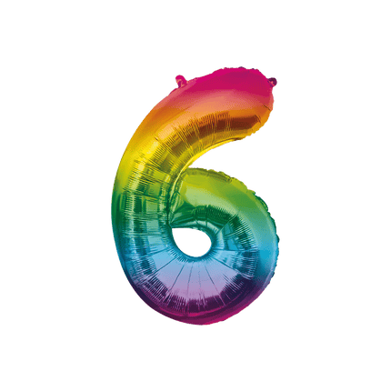 Folie Balloon 86cm 6 Regenboog van Paper Dreams koop je bij Partywinkel