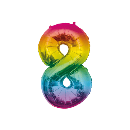 Folie Balloon 86cm 8 Regenboog van Paper Dreams koop je bij Partywinkel
