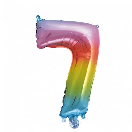 Folieballon 16" no7 regenboog van WeFiesta koop je bij Partywinkel