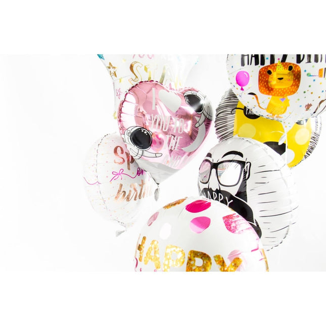 Folieballon 'Happy Birthday!' Dieren - 45cm van Folat koop je bij Partywinkel