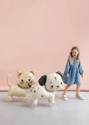 Folieballon Hondje op wieltjes, 70x59 cm, mix van Partydeco koop je bij Partywinkel