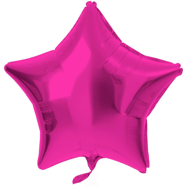 Folieballon Stervormig Magenta - 45 cm van Folat koop je bij Partywinkel