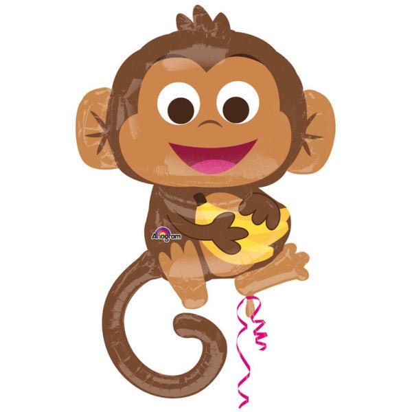 Folieballon SuperShape – Happy Monkey – 63 x 91 cm van Riethmueller koop je bij Partywinkel