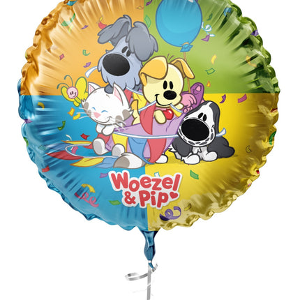 Folieballon Woezel & Pip 45cm Leeg