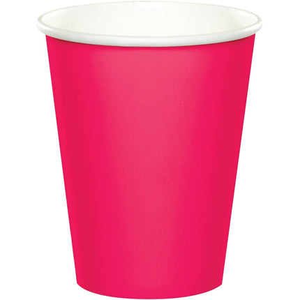 Fuchsia Bekers 256ml 24st van Creative Converting koop je bij Partywinkel