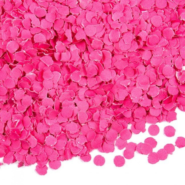 Fuchsia Confetti 100gr van WeFiesta koop je bij Partywinkel