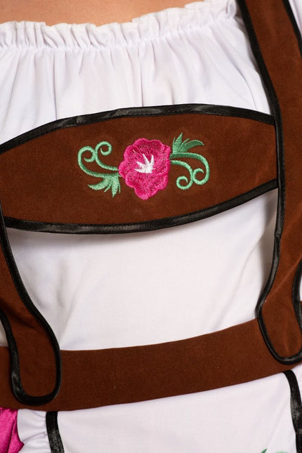 Fuchsia Dirndl Jurk Oktoberfest Fay van Partychimp koop je bij Partywinkel