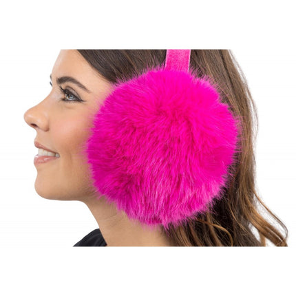 Fuchsia oorwarmers