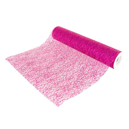 Fuchsia Tafelloper Glitter 5m