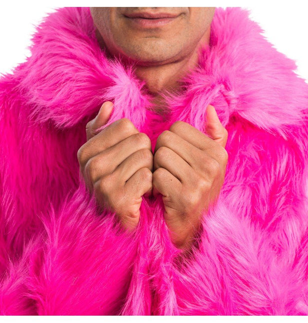 Fuchsia Nep Bontjas van CHAKS koop je bij Partywinkel