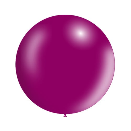 Fuchsia Reuze Ballon Metallic 60cm van Balloonia koop je bij Partywinkel