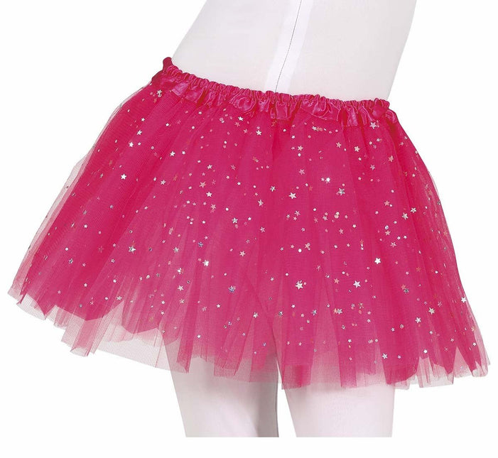Fuchsia Tutu Sterren 30cm van Fiestas Guirca koop je bij Partywinkel