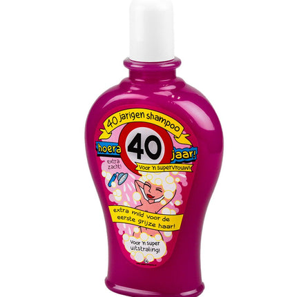 Fun Shampoo 40 Jaar Vrouw 350ml van Paper Dreams koop je bij Partywinkel