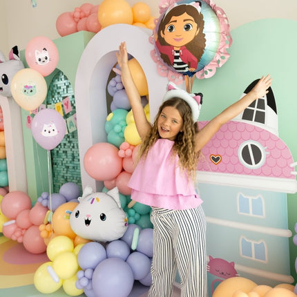 Gabby's Dollhouse Folie Ballon Met Ruffle, 52x52 cm van Partydeco koop je bij Partywinkel