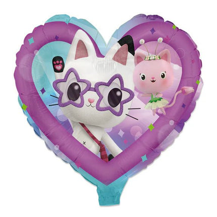 Gabby'S Dollhouse Helium Ballon Hartvormig Leeg 45cm van VDV Benefit koop je bij Partywinkel