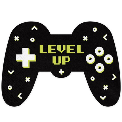 Gaming Party Servetten 16cm 12st van Partydeco koop je bij Partywinkel