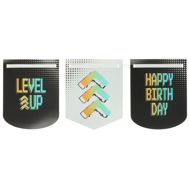 Gaming Party Slinger Happy Birthday 1,6m van Folat koop je bij Partywinkel