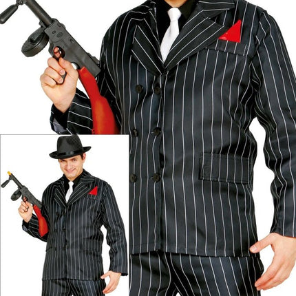 Gangster Kostuum Donkerblauw Heren van Fiestas Guirca koop je bij Partywinkel