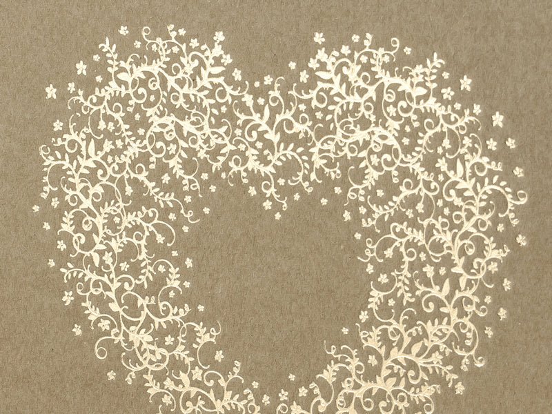 Gastenboek Hart Bruin 20,5cm van Partydeco koop je bij Partywinkel