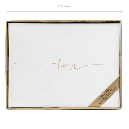 Gastenboek Love 24cm van Partydeco koop je bij Partywinkel