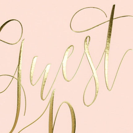 Gastenboek Roze 24,5cm van Partydeco koop je bij Partywinkel